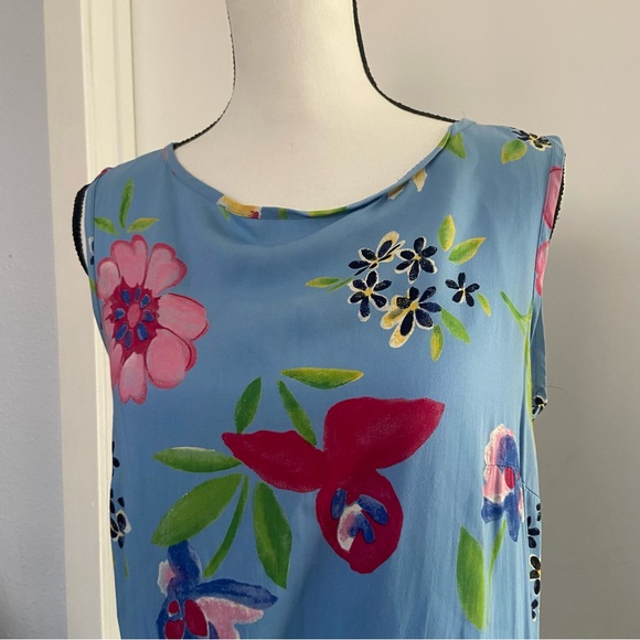 Dressing Clio 90s blue floral maxi dress - Picture 3 of 3